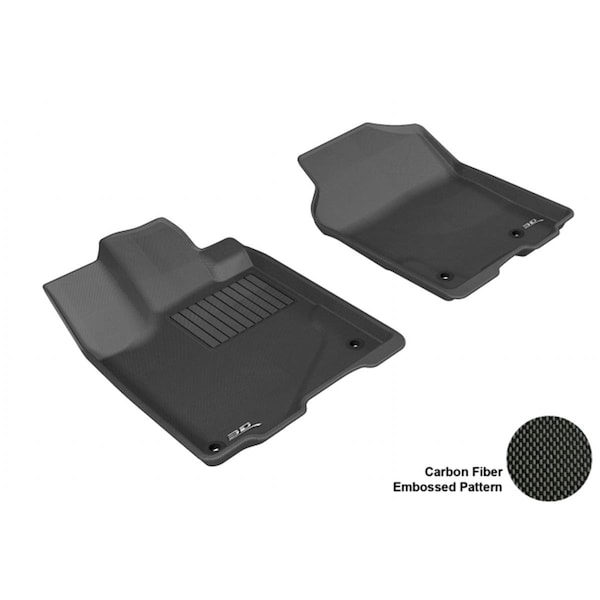 3D Maxpider ACURA RDX 2013-2014 KAGU BLACK R1 Floor Mat L1AC00511509 - main